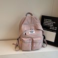 thumbnail image 1 of Nylon Backpack Solid Color Simple Backpack Large Capacity Travel Backpack, 1 of 9