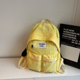 thumbnail image 1 of Nylon Backpack Solid Color Simple Backpack Large Capacity Travel Backpack, 1 of 9
