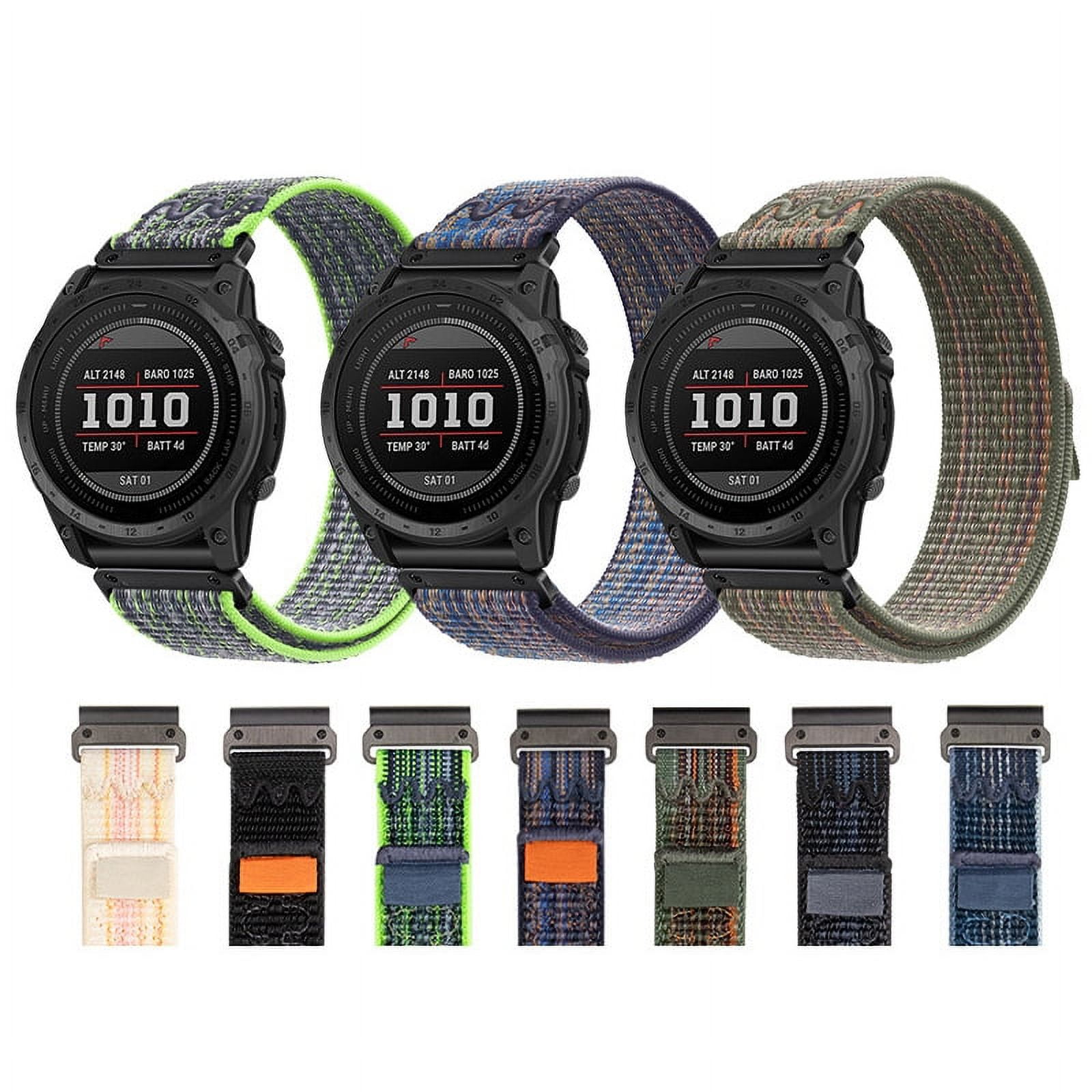 Nylon Band for Garmin Fenix 7X 7 6X 6 Pro 5 5X Plus 3 HR Epix Gen 2 MK2i 955 945 Straps 26mm 22mm Quickfit Bracelet Wristband for Men Women Walmart