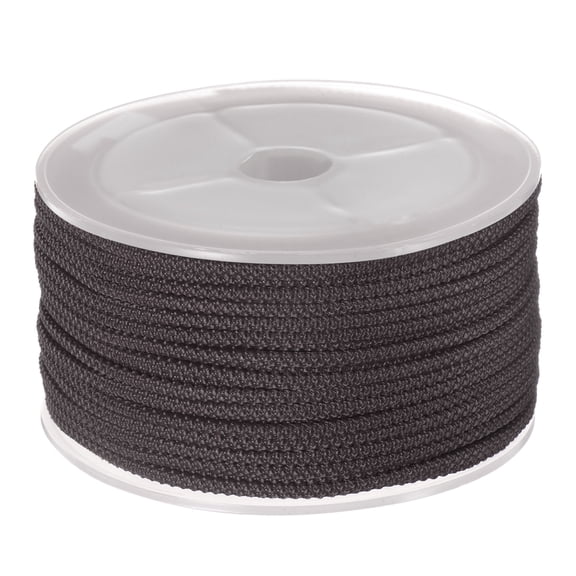 Nylon Beading Thread Cord 2mm Extra Strong Braided Nylon String for Necklace Crafting 15M/49 Feet, Coffee