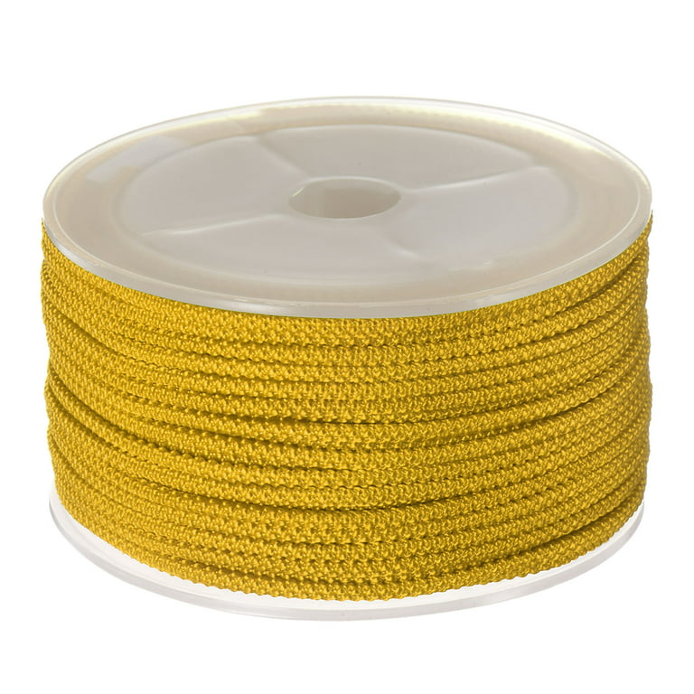 Nylon Beading Thread Cord 2mm Extra Strong Braided Nylon String for  Necklace Crafting 15M/49 Feet, Goldenrod