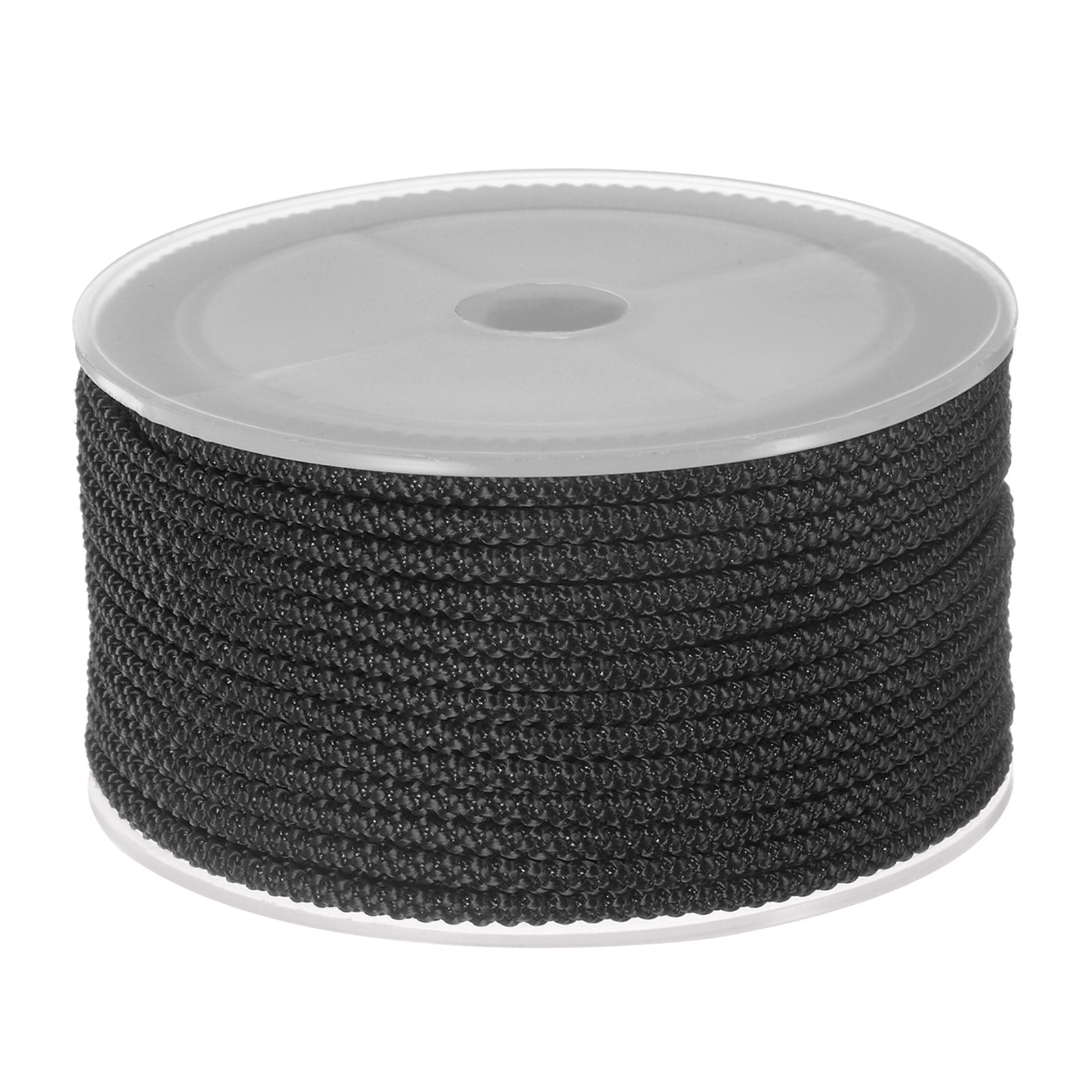 Nylon Beading Thread Cord 3mm Extra Strong Braided Nylon String for  Necklace Crafting 10M/33 Feet, Black 
