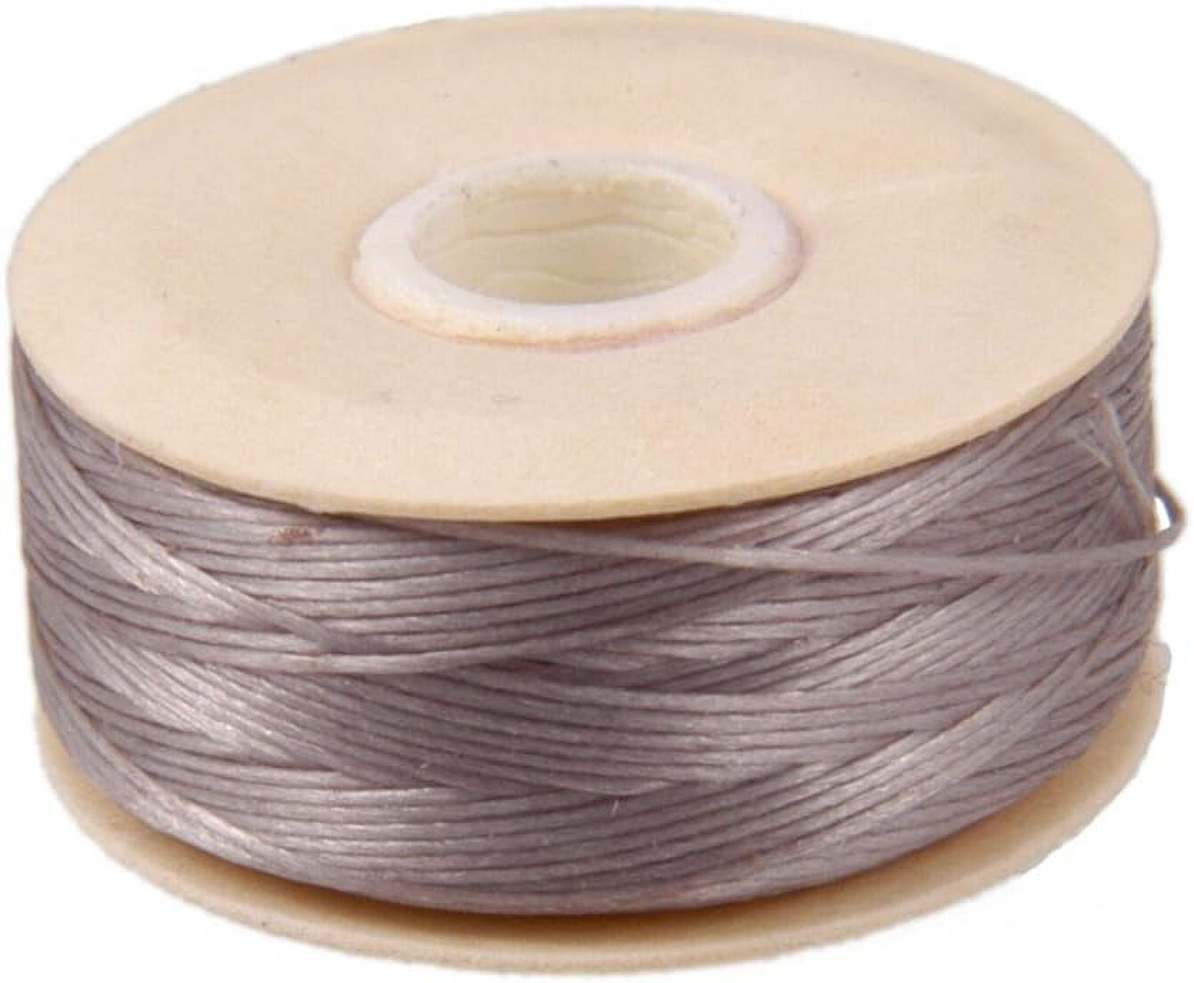 Nylon Beading Thread Size D For Beads, 64 Yd/58M, Grey