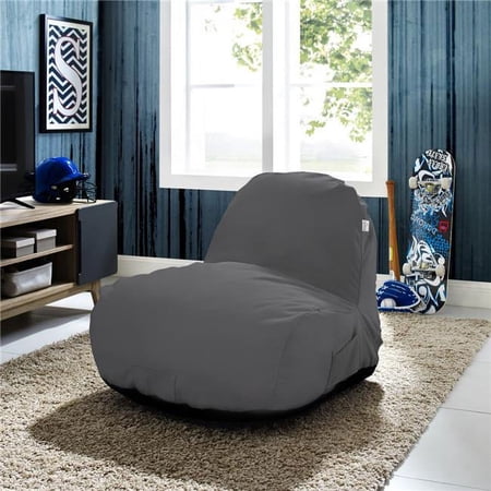 Nylon Bean Bag Chair, Lounge Chair, Memory Foam Chair & Floor Chair, Grey - 31.9 x 30.7 x 30.3 in.