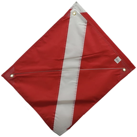 20x24 Nylon Scuba Dive Flag with Wire Stiffener