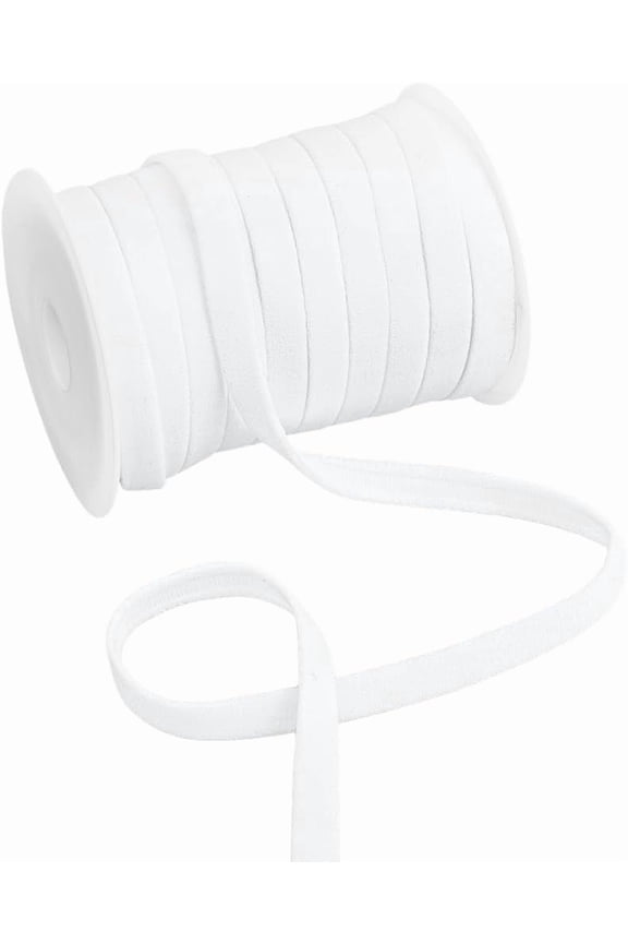 Nylon Boning Underwire Replacement Bra Cover Band Ribbon Channeling Bra Ribbon with Plastic Empty Spools for Sewing Accessories White 10mm 25 yards/set