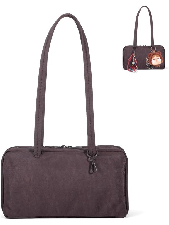 Nylon Bowler Bag for Women: Slouchy Lightweight with Loop