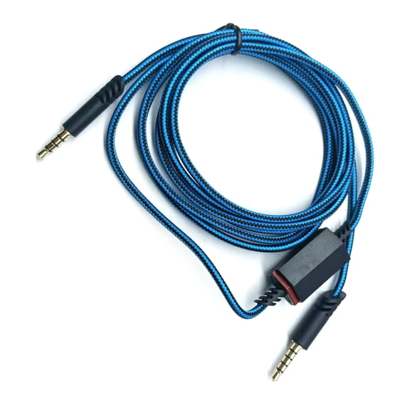 Nylon Braide Cable with Mute Function for A10 A40 A50 Gaming Headsets