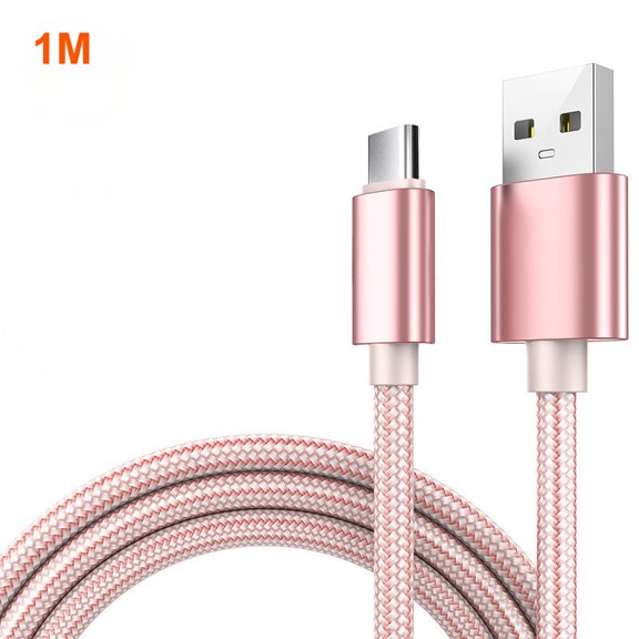 Nylon Braided Charging Cable, USB-C Fast Charge Data Cable
