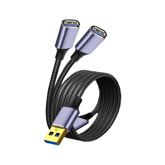 Nylon Braided USB 2.0 1 Input 2 Or 3 Output Port for Simultaneous Connection of Multiple Devices Hot Swappable