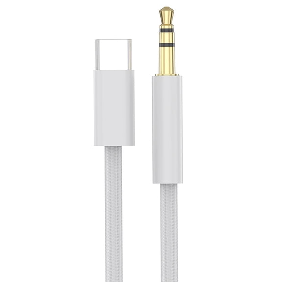 Nylon Braided USB C to 3.5mm Digital Cable for Headphones and Amplifiers