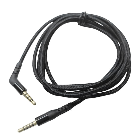 Nylon Braiding Headsets Cable 3.5mm Male to Male Cord for Gaming Headsets Replacement 1.5Meters
