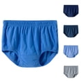 thumbnail image 1 of Nylon Breathable Briefs for Men Soft Comfort Underwear with Elastic Waistband Blue 4XL, 1 of 3