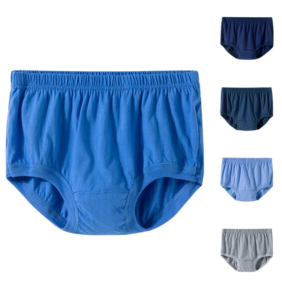 Nylon Breathable Briefs for Men Soft Comfort Underwear with Elastic Waistband Gray L