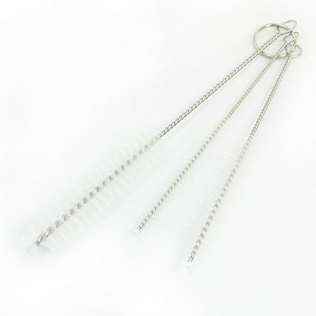 Nylon Bristles Metal Grip Test Tube Cup Beaker Cleaning Brush 3 in 1