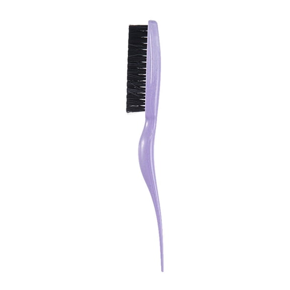 Nylon Bristles Styling Brush Teasing Comb with Rattail Pick for Backcombing,Smoothing,Edge Controls and Volumes Creation