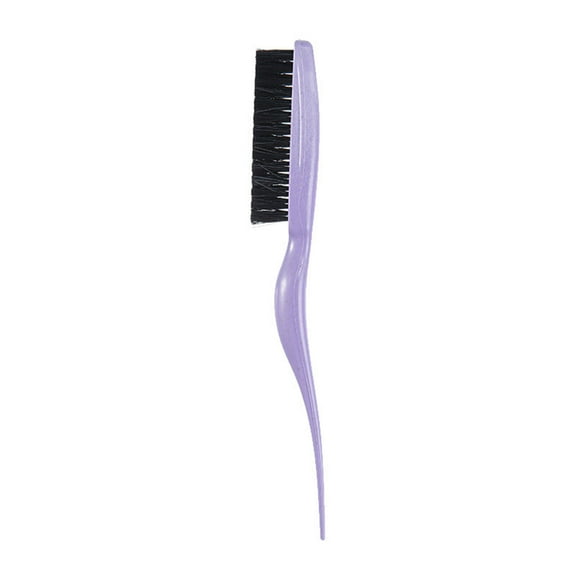 Nylon Bristles Styling Brush Teasing Comb with Rattail Pick for Backcombing,Smoothing,Edges Controls Volumes Creation