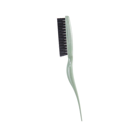 Nylon Bristles Teasing Hair Brush,Curls Training Hair Brush with Rattail Handle Comb Thin Thick Hair to Create Volumes