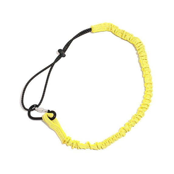 Nylon Bungee Tether Tool Lanyard With Screw Locking Carabiner Anti-Falling Safety Rope Tool Lanyard Easy to Use