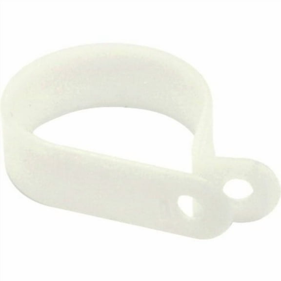 Cable Wholesale Nylon Cable Clamp, R-Type Loop Hanger, 100 Pieces, 0.25 inch