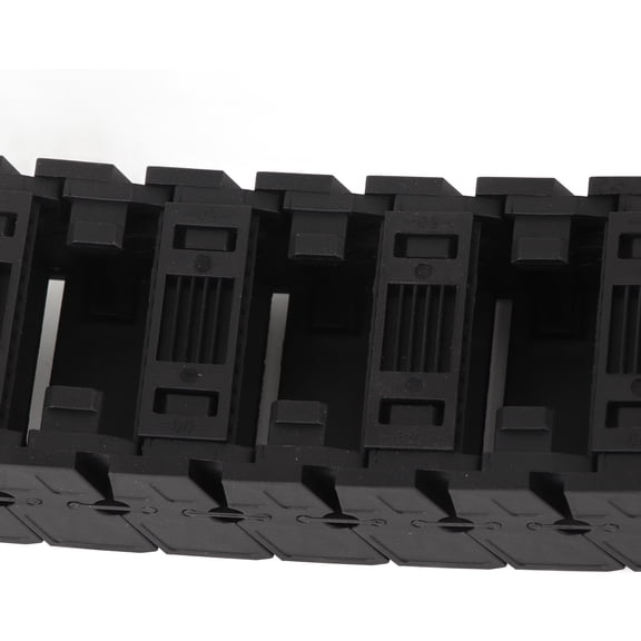 Nylon Cable Drag Chain Bridge Towline Wire Carrier with Removable Assembly for CNC Machine Tool Arm, Silent Series S25 x 50, Length 39.37 inches / 100 cm