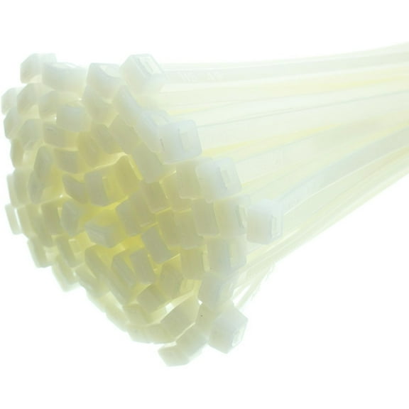 Nylon Cable Tie, 40 pound weight limit, 100 Pieces, 6 inch