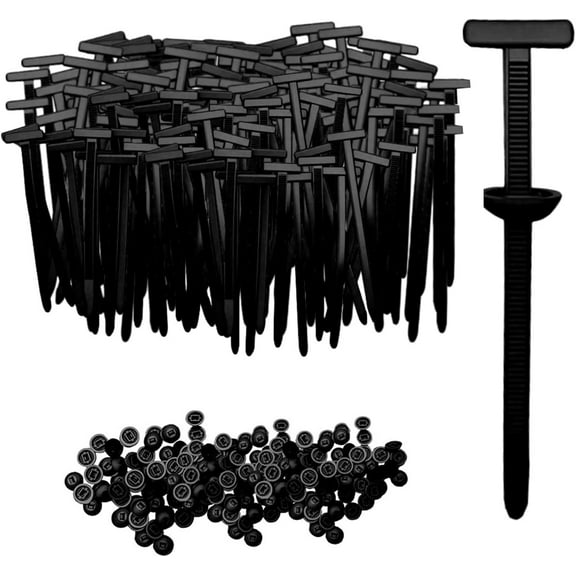 Nylon Cable Tie Buckle, Heavy Duty Self-Locking Zip Ties for Car Repair (100PC)