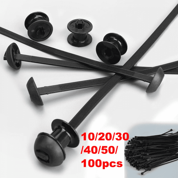 Nylon Cable Tie Fastener Clips For Car Loom Hose Clamp Fastening Zip Strap