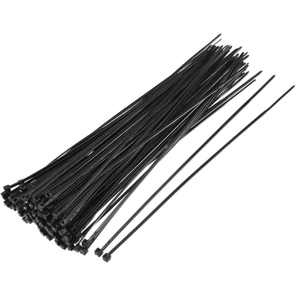 Nylon Cable Ties 8 Inch Self-Locking Zip Ties 0.08 Inch Width Black 250pcs