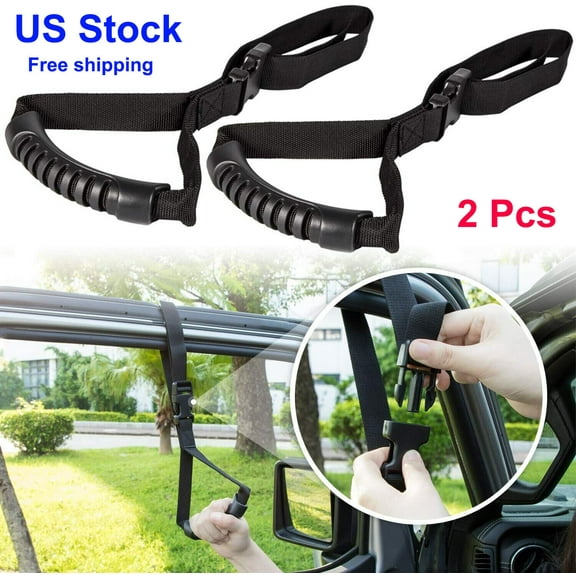 Nylon Car Grip HandleVehicle Support 2Pcs Adjustable Standing Aid Safety Handle