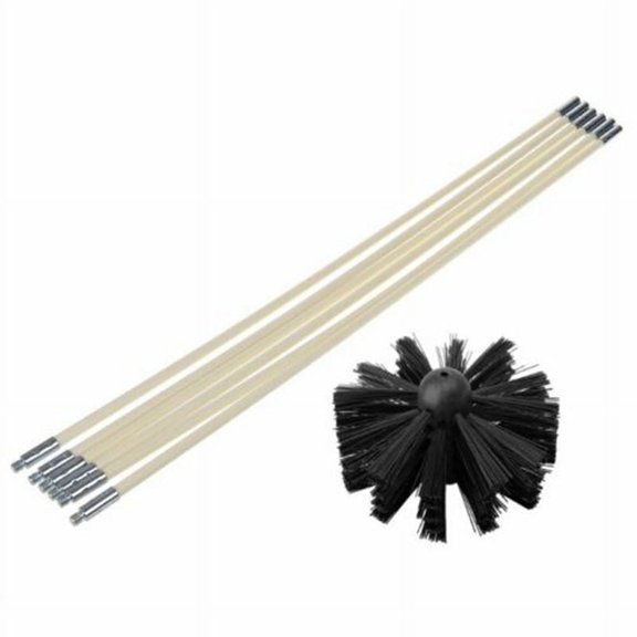 Nylon Chimney Brush Rods Electrical Rotary Drill Drive Sweeping Cleaning Kit