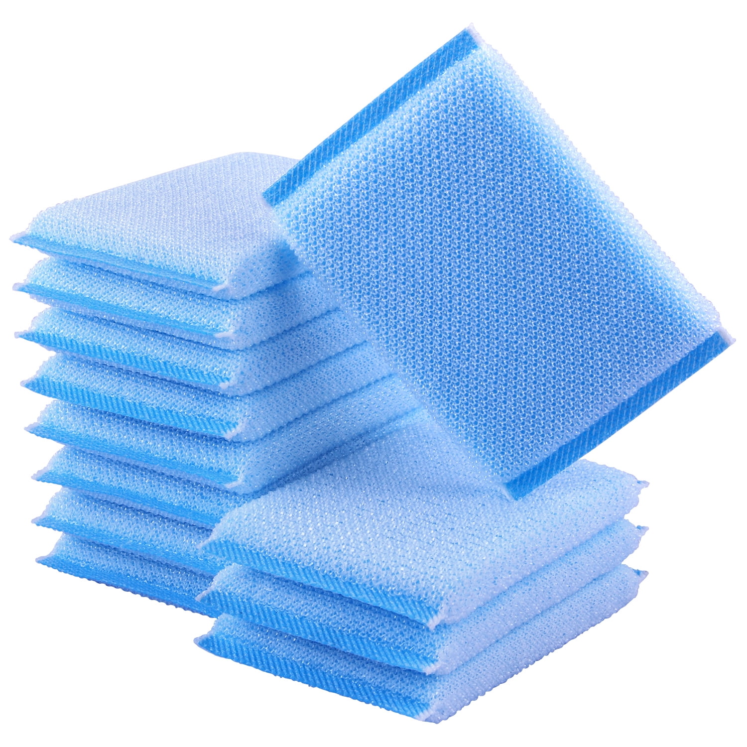 Nylon Cleaning Scrub Pad 12 Pack,Long-Lasting and Reusable