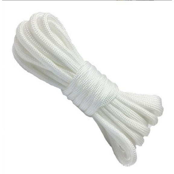 Nylon Clothesline Rope 5 Meter - Non-Slip Wear Resistant Clothes Quilt Drying Rope - Hand-Woven Bundling Rope for Laundry, Camping, Boating, and Crafting | Heavy Duty Outdoor Indoor Utility Line