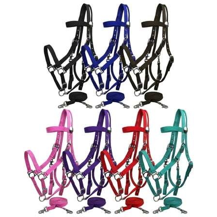 Nylon Combination Halter Bridle w/ Reins