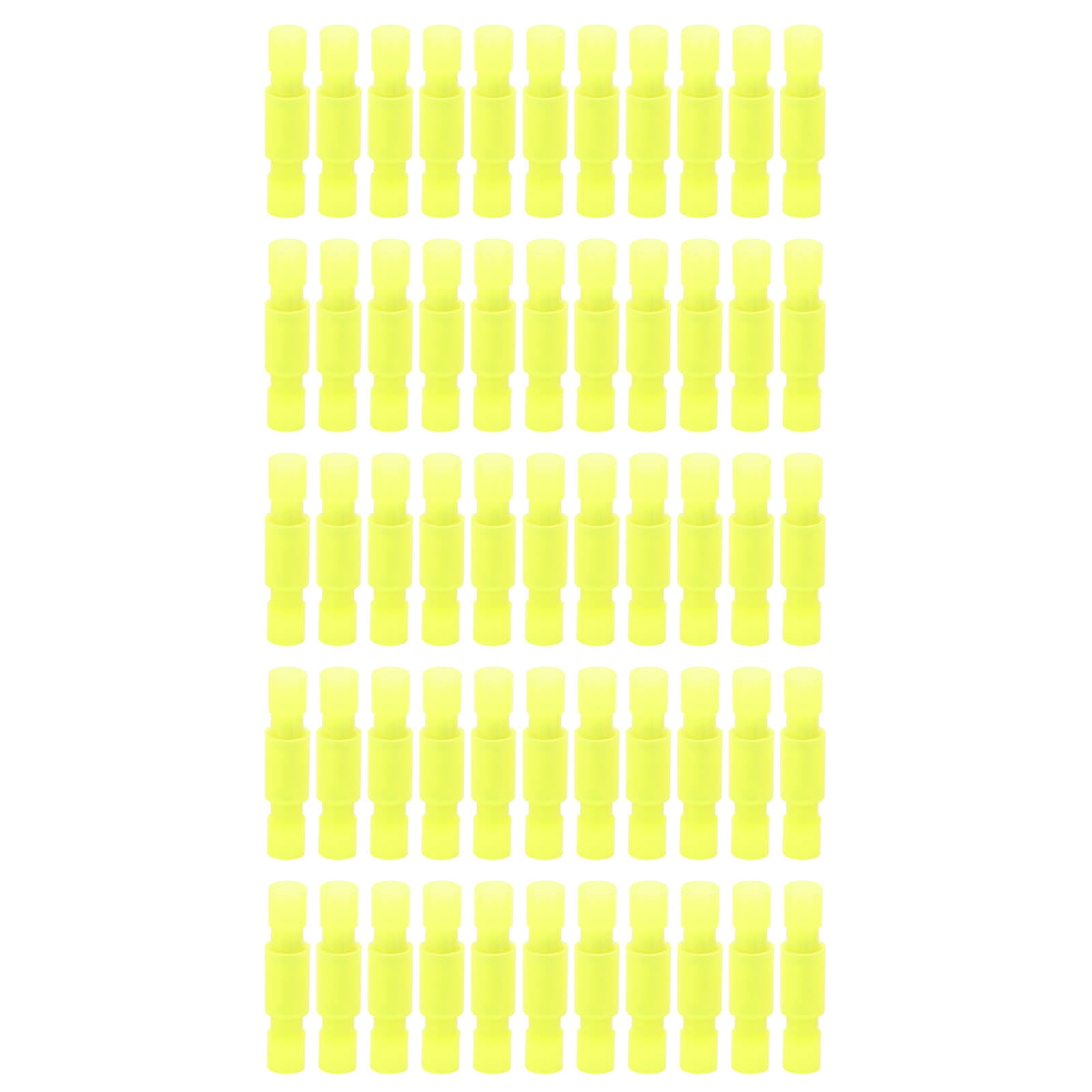 Nylon Connectors Kit, Wire Crimp Male & Female Butt Insulated Terminals, FRFNY & MRFNY 0.5 - 10 Yellow, Electrical Splice Kit for Wiring Projects