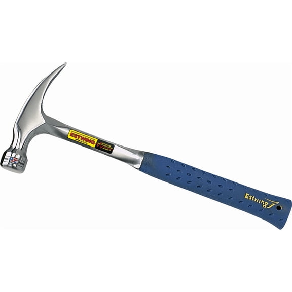 Nylon-Covered Steel Handle Claw Hammer - Single Pack Heavy-Duty Construction, Professional Use