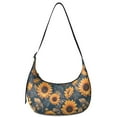 thumbnail image 1 of Nylon Crescent Bag for Women Men Trendy, Floral Medium Crossbody Dumpling Bags with Adjustable Strap Lightweight Travel Shoulder Tote Half Moon Hobo Bag, 1 of 5