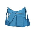 thumbnail image 1 of Nylon Crossbody Bag, Multi Compartment Shoulder Bag, Large Capacity Casual Daypack for Travel, 1 of 3