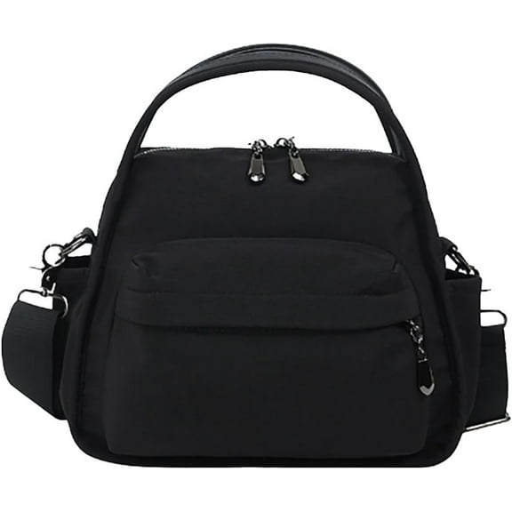 Nylon Crossbody Bag for Women Lightweight Shoulder Hobo Casual Commute Top Handle Tote Handbag