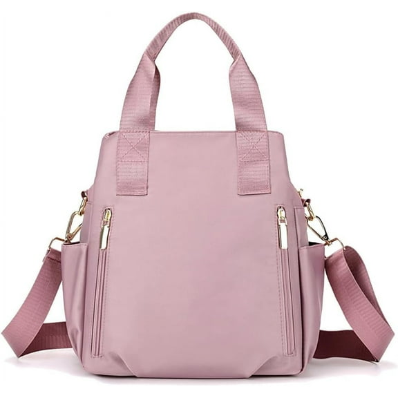 Nylon Crossbody Bag for Women - Waterproof Shoulder Bag with Multi Pockets and Top Handle