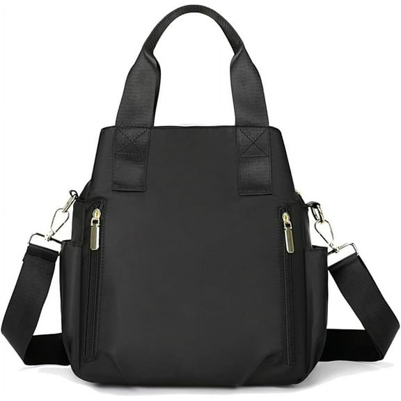 Nylon Crossbody Bag for Women - Waterproof Shoulder Bag with Multi Pockets and Top Handle