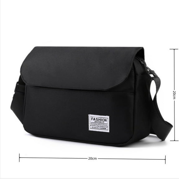 Nylon Crossbody Bag with Multiple Compartments | Large Capacity 28x20x8cm | Removable Shoulder Strap for Women Students School Daily Use