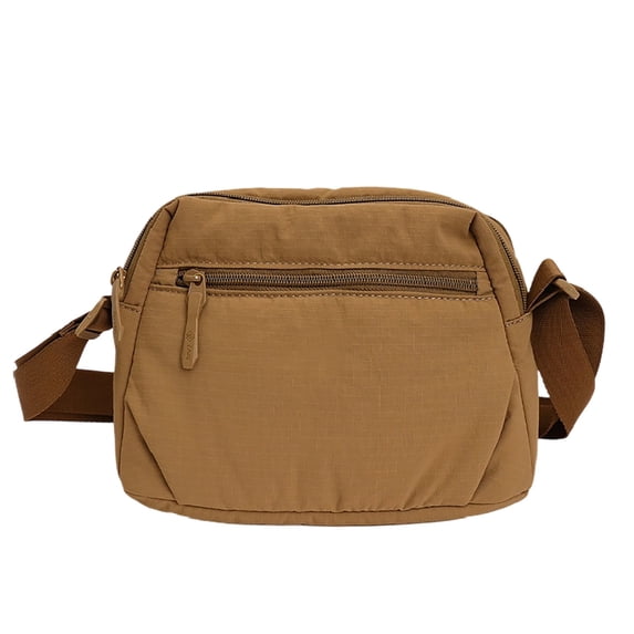 Nylon Crossbody Bags for Women Crossbody Bag Lightweight Multi-Zipper Multi-Pocket Small Sling Purse Shoulder Purse Handbag for Daily Outdoor Shopping Travel Commuting Walking Casual Versatile