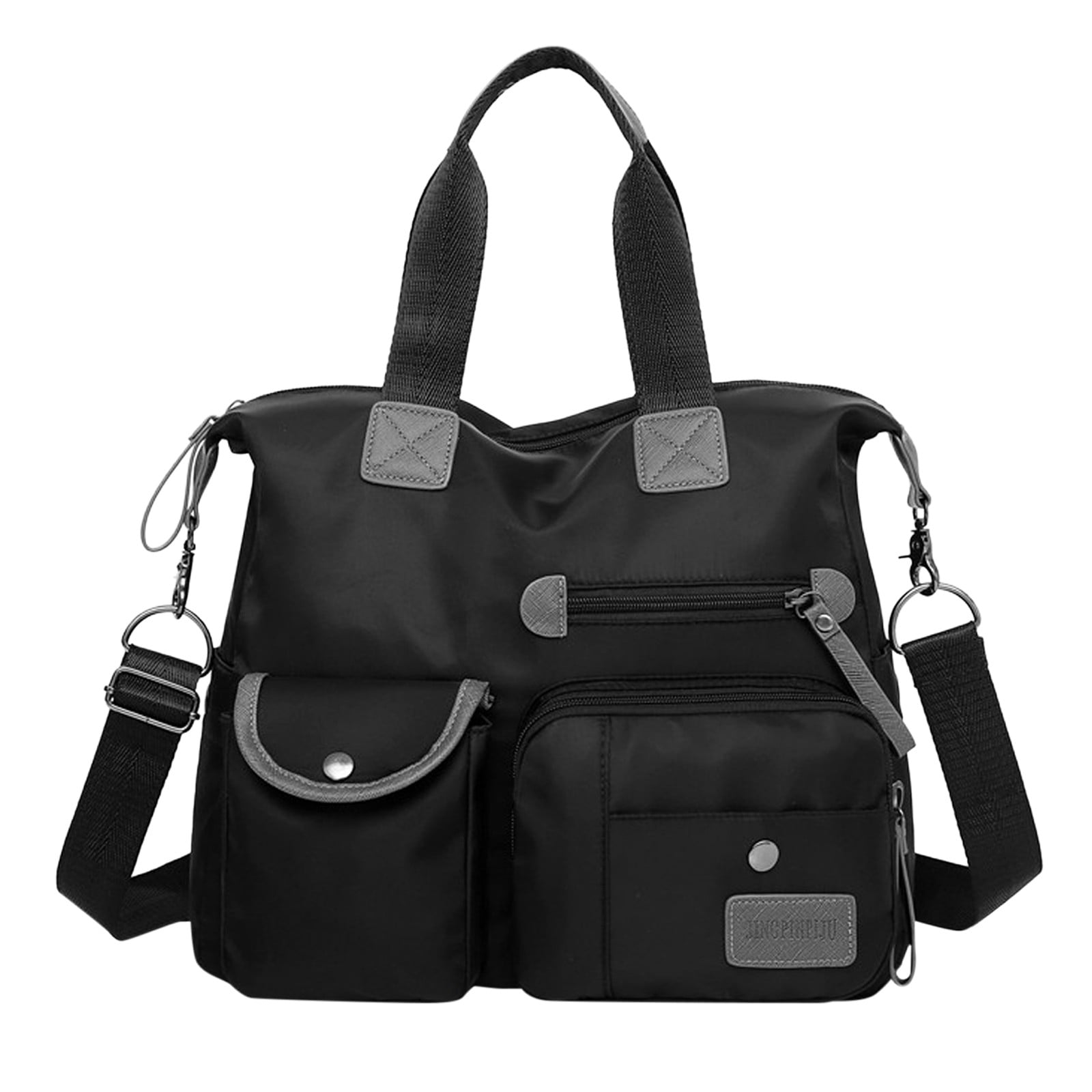 Nylon Crossbody Bags for Women Trendy Purses and Handbag Travel Large Cross Body Bag Retro Totes Anti Theft Shoulder Bag for Ladies with Multi Pocket Black