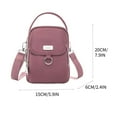 thumbnail image 1 of Women Crossbody Sarcina with Multiple Pockets, 15x6x20cm Nylon Messenger Phone Purse, Adjustable Strap Casual Shoulder Sarcina, Red Blue Patchwork, 1 of 2