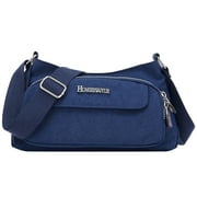 Nylon Crossbody Messenger Bag for Women Men Small Shoulder Hobo Tote Bag Casual Work Everyday Daypack