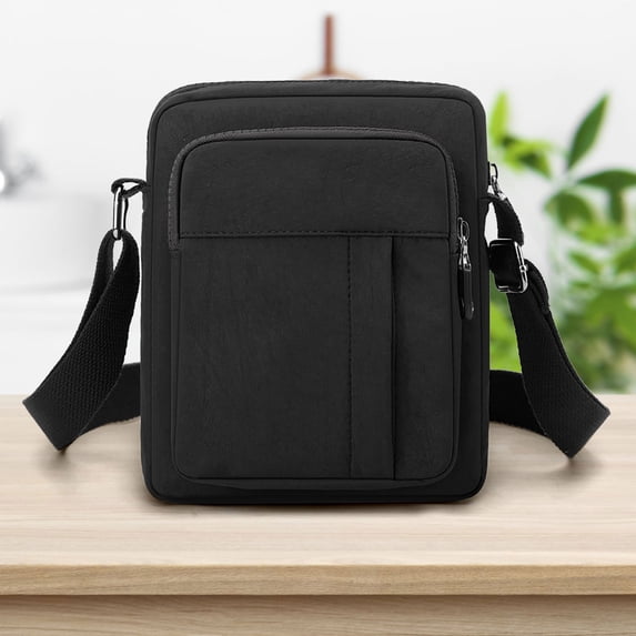 Nylon Crossbody Shoulder Bag for Women with Adjustable Strap, Lightweight Multi Pocket Purse for Summer Travel and Everyday Use