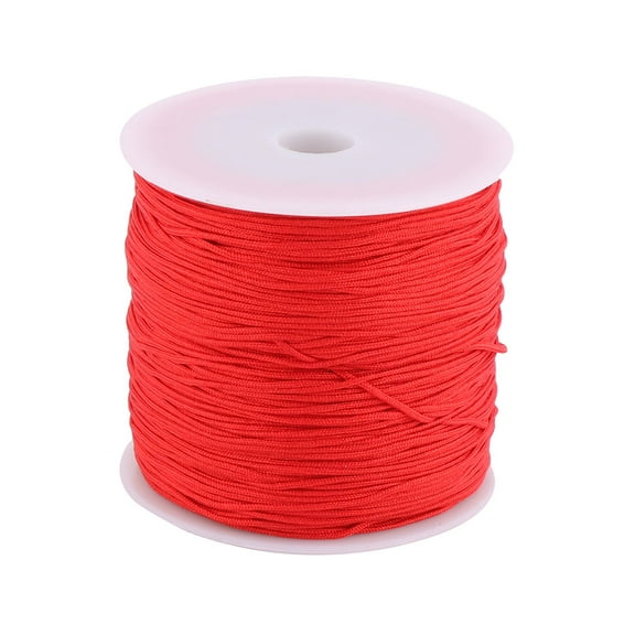 Nylon DIY Craft Braided Chinese Knot Bracelet Cord String Rope Red 110 Yards