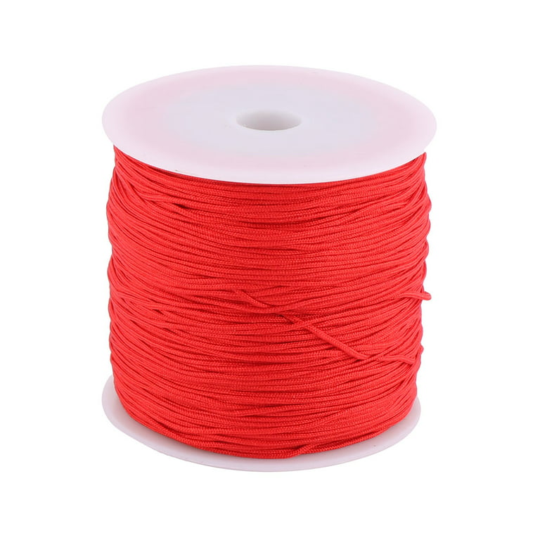 Nylon DIY Craft Braided Chinese Knot Bracelet Cord String Rope Red 110 Yards