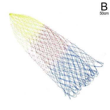 Silicone Fishing Landing Net - Lightweight Replacement Mesh For Saltwater & Freshwater Fishing